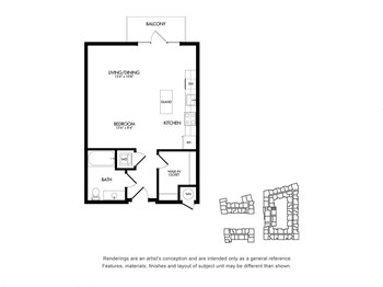 SJ w/ Balcony floor plan